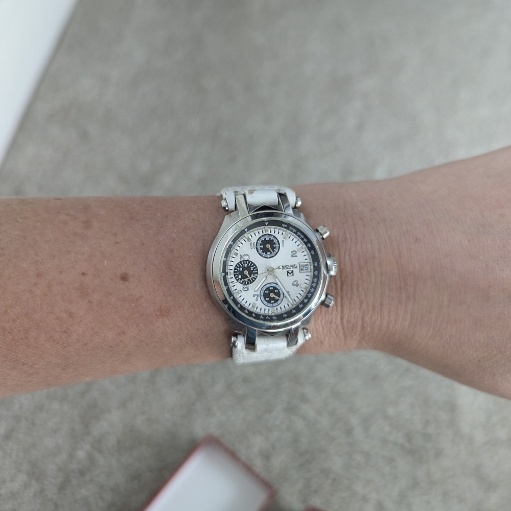 Michael kors White leather watch - Picture 4 of 4